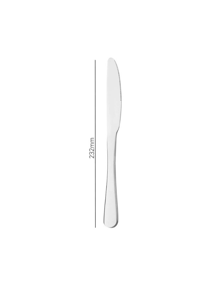 Thick Steak Knife Stainless Steel Tableware Home Silver
