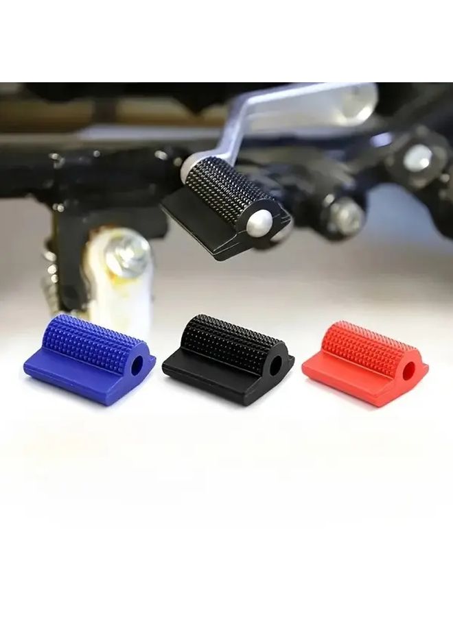 Black Motorcycle Gear Shift Rubber Sleeve Cover Universal Replacement Footrest - Image 1
