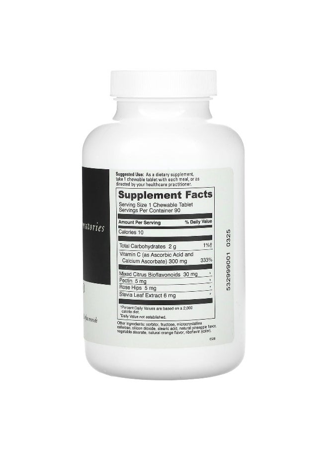 DaVinci Laboratories DaVinci Laboratories, Chewable C-300, Orange-Pineapple, 300 mg, 90 Tablets  - Image 2