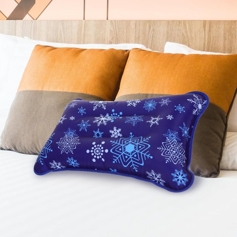 Cooling Summer Pillow 55x35cm Navy, Inflatable Water Fillable Outdoor Camping Pillow for Adults, Waterproof Breathable Sleep Cushion for Travel and Nap - Image 5