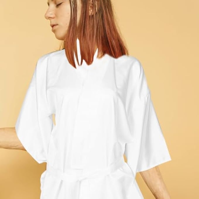 TRADITIONAL JAPANESE KIMONO UNDERDRESS WHITE LONG SLEEVE ELEGANT POLYESTER COMFORTABLE FOR WOMEN COSPLAY FESTIVE OCCASIONS WEDDING DAILY - Image 2