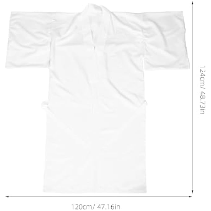 TRADITIONAL JAPANESE KIMONO UNDERDRESS WHITE LONG SLEEVE ELEGANT POLYESTER COMFORTABLE FOR WOMEN COSPLAY FESTIVE OCCASIONS WEDDING DAILY - Image 4