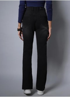 HIGH STAR Stretchable Bootcut Jeans with Pockets by Styli  - Image 4