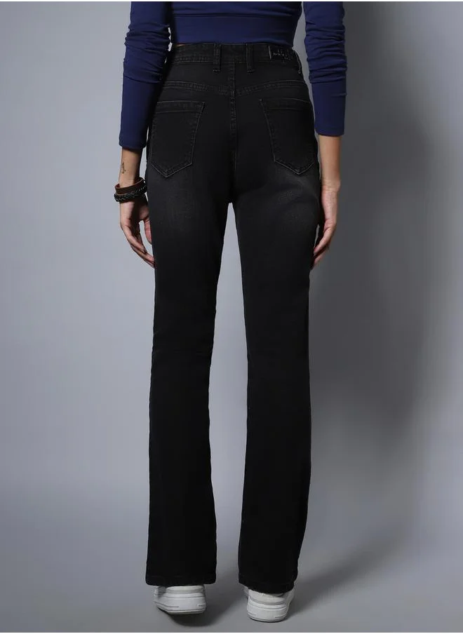 هاي ستار Stretchable Bootcut Jeans with Pockets by Styli