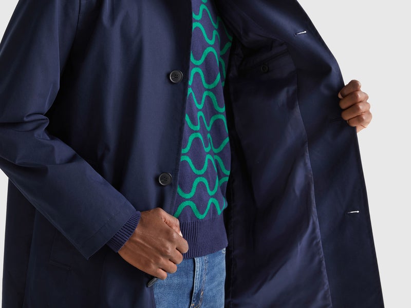 Benetton Men Regular Fit Lined Coat - Image 5