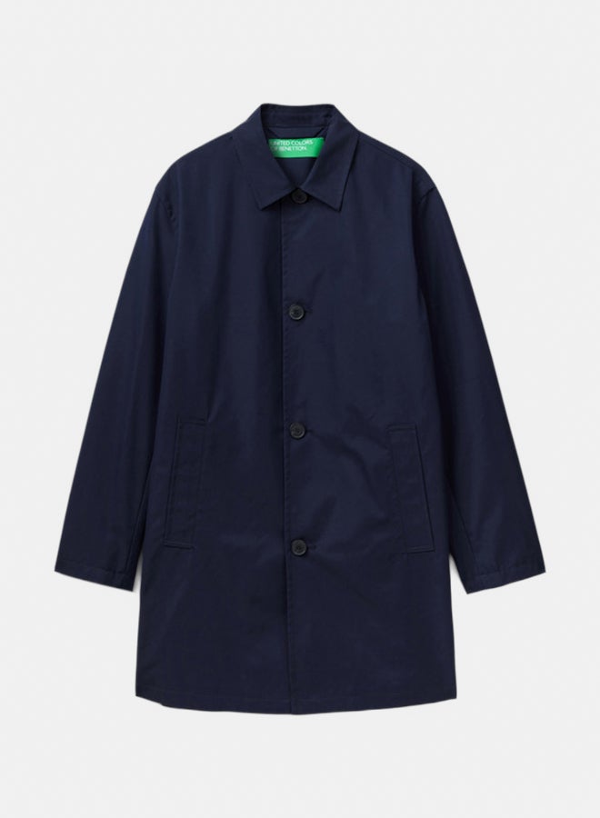Benetton Men Regular Fit Lined Coat - Image 2