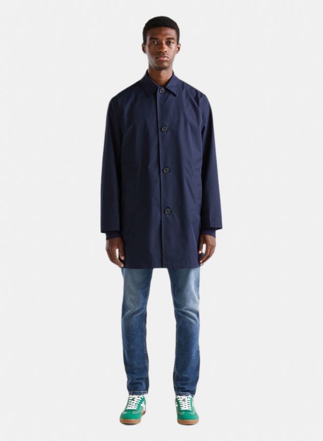 Benetton Men Regular Fit Lined Coat - Image 1