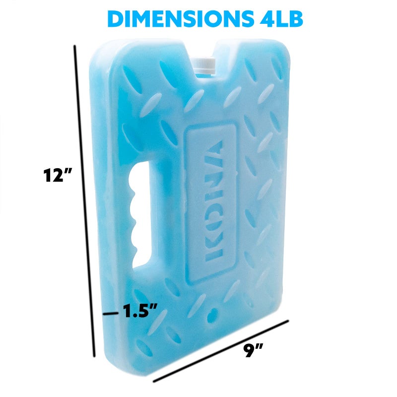 Kona Blue Ice Large Ice Packs for Coolers - Long Lasting Design - Refreezable Reusable Cooler Ice Pack (2) - Image 5
