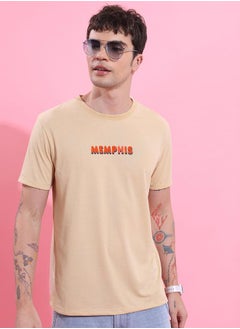 Ketch Graphic Print Round Neck Relaxed Fit T-Shirt by Styli  - Image 3