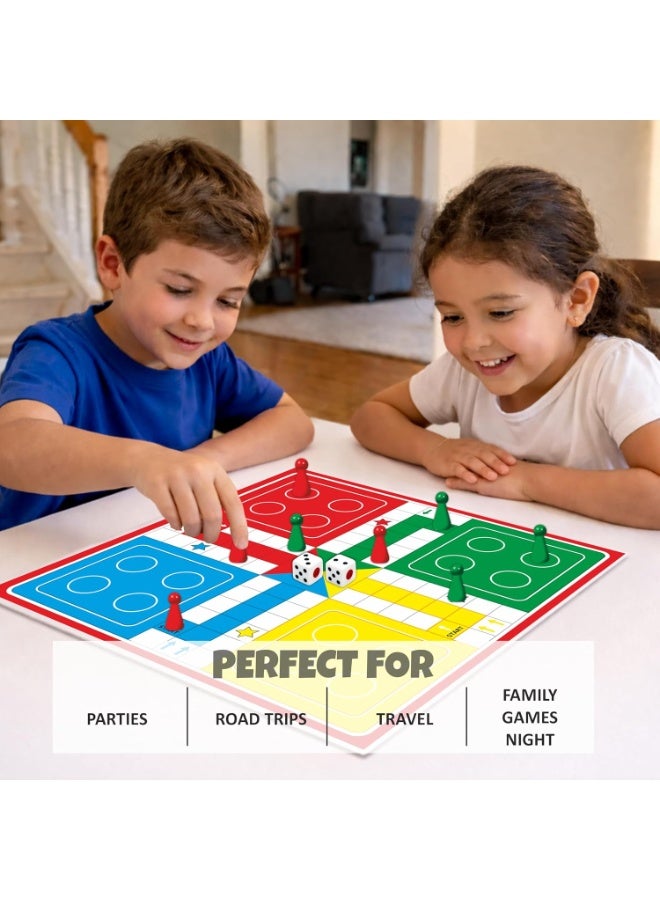 أنكيت تويز مجموعة ألعاب لوحية "أنكيت تويز" (Ankit Toys) 2 في 1: لودو (Ludo) ولعبة السلم والثعبان (Snake & Ladders) - إصدار للكبار - Image 3
