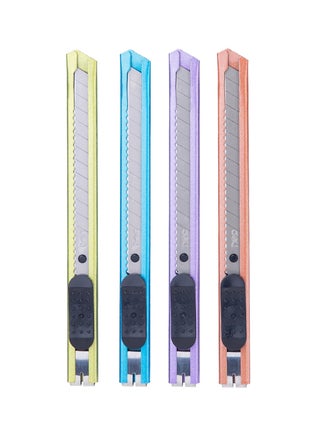 Cutter with 13 Snap-Off Blades , Utility Knife for Carton, Cardboard, Paper , 4 Assorted Color - pzsku/Z3016CDCB95088DCCD9BBZ/45/1742277143/9e5017bb-30d7-468d-9d20-6c6b5597babe