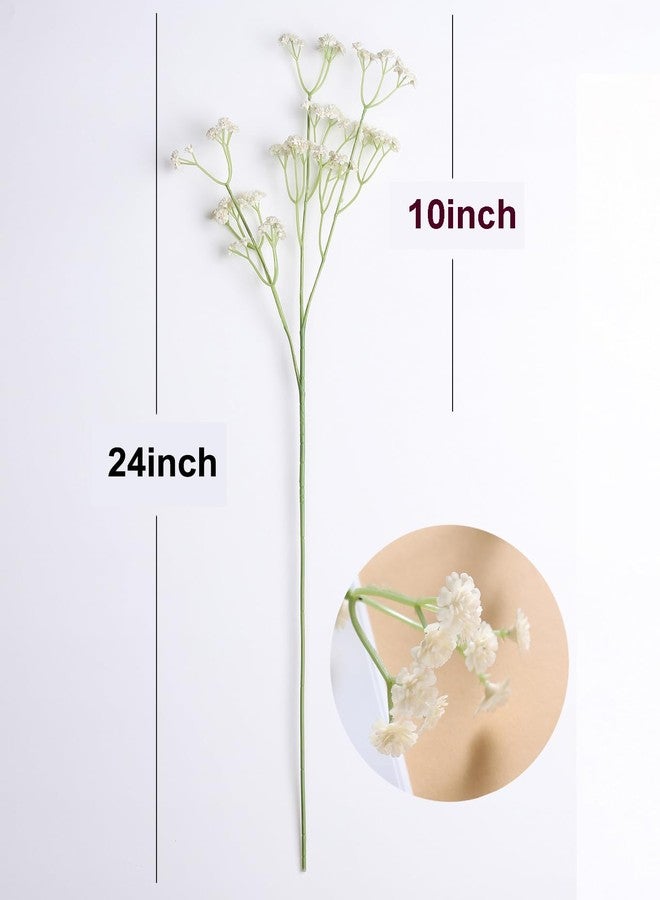 Duovlo 10pcs Babies Breath Flowers 23.6" Artificial Gypsophila Bouquets Real Touch Flowers for Wedding Home DIY Decor - Image 2
