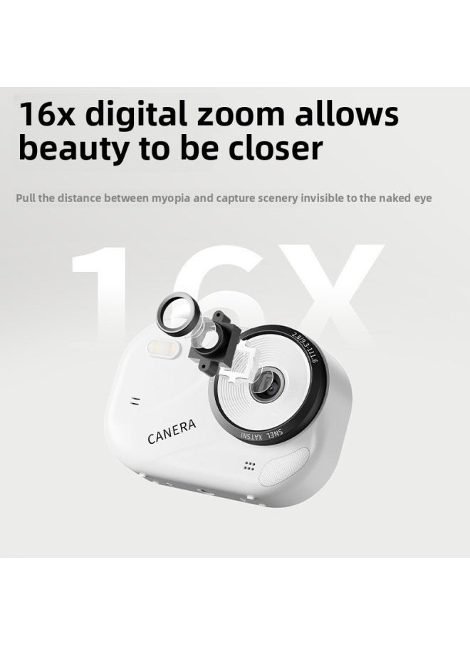Generic Digital Camera CCD Student Campus High-definition Beauty Selfie Retro Entry-level Micro-single Travel Camera-Body Color:8g Memory Card  - Image 4