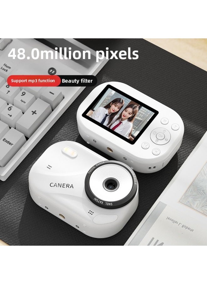 Generic Digital Camera CCD Student Campus High-definition Beauty Selfie Retro Entry-level Micro-single Travel Camera-Body Color:8g Memory Card  - Image 2