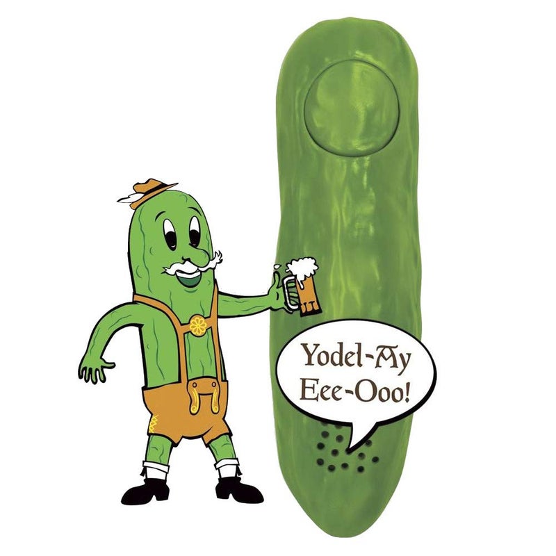 Archie McPhee Yodeling Pickle: A Musical Toy, Fun for All Ages, Great Gift, Hours of Mindless Entertainment, Multi-colored - Image 4