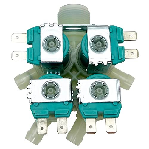 inruwo DC62-00214M DC62-30314K Washer Cold&Hot Water Inlet Solenoid Valve Set Package for Samsung, Maytag, Replace AP5623062, 2979589, PS4208704, DC62-30314H, 1810145, AP4204535 - Image 3