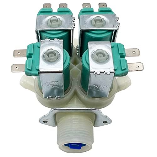 inruwo DC62-00214M DC62-30314K Washer Cold&Hot Water Inlet Solenoid Valve Set Package for Samsung, Maytag, Replace AP5623062, 2979589, PS4208704, DC62-30314H, 1810145, AP4204535 - Image 4