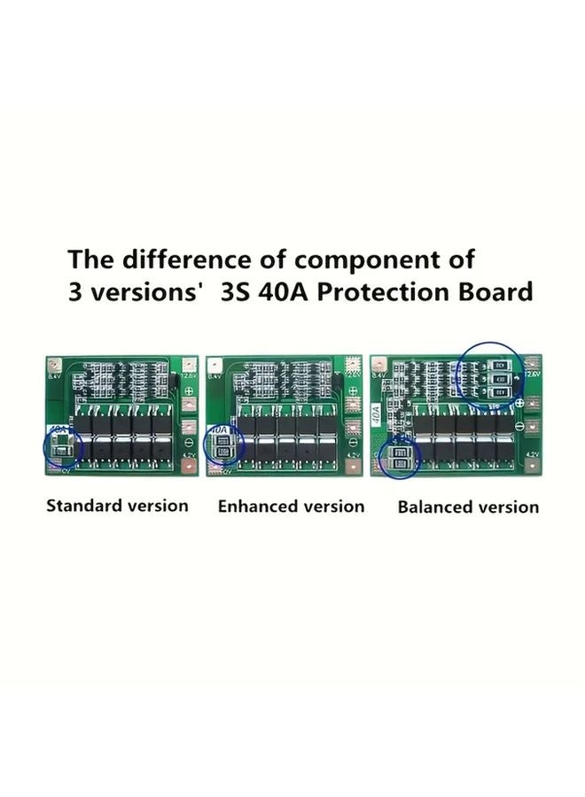 3Pcs 4S 40A Balance BMS Protection Board 11 1V To 16 8V For 18650 Battery Drill Motor - Image 5