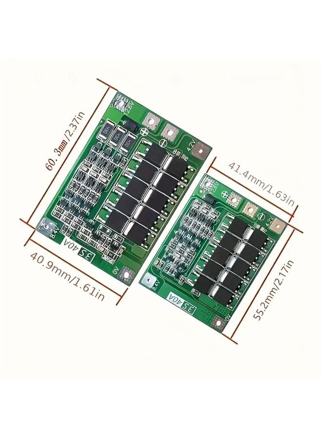 3Pcs 4S 40A Balance BMS Protection Board 11 1V To 16 8V For 18650 Battery Drill Motor - Image 2