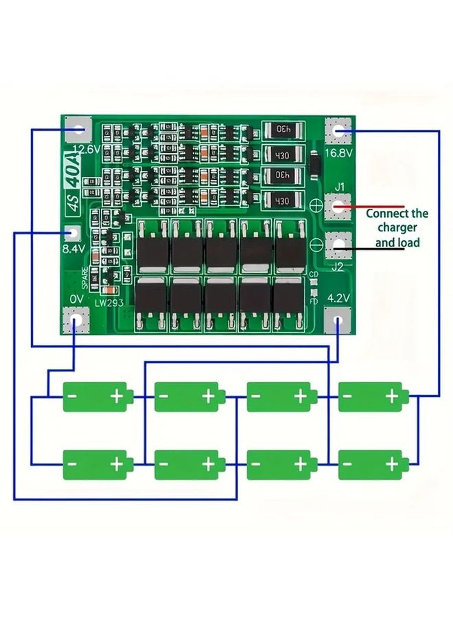 3Pcs 4S 40A Balance BMS Protection Board 11 1V To 16 8V For 18650 Battery Drill Motor - Image 4