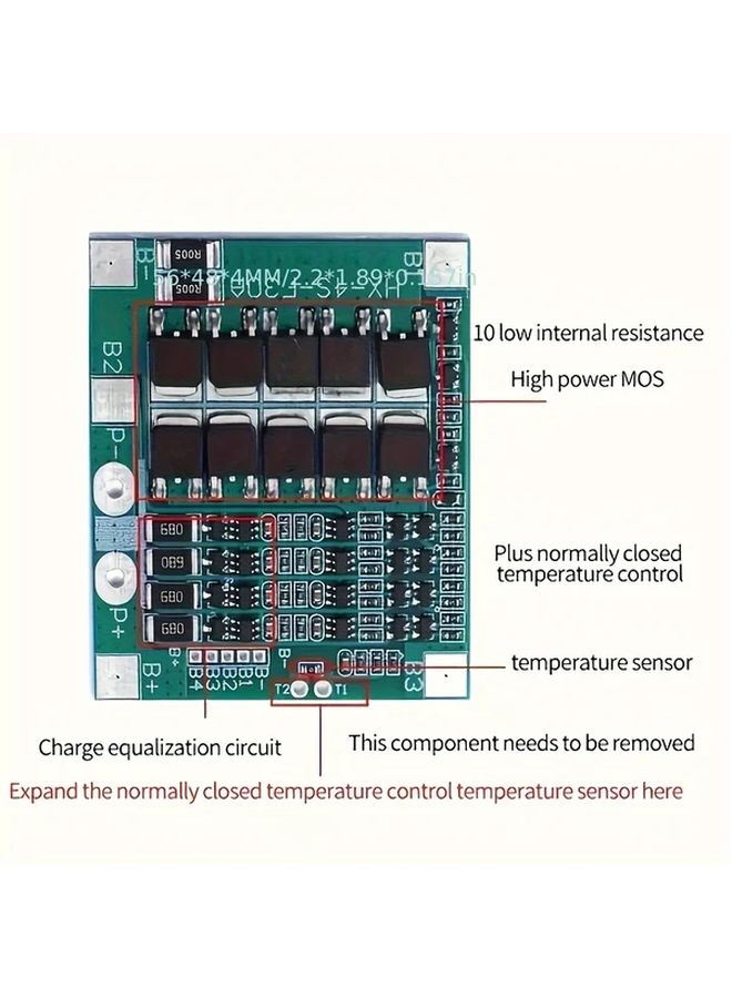 3Pcs 4S 40A Balance BMS Protection Board 11 1V To 16 8V For 18650 Battery Drill Motor - Image 3