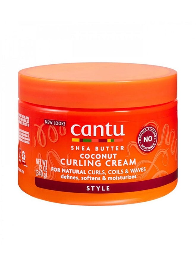 Cantu Shea Butter for Natural Hair Coconut Curling Cream Multicolour 340grams - Image 1