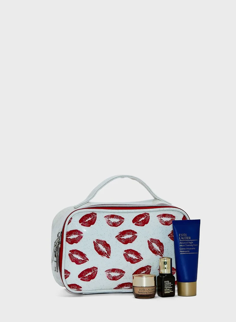 Ginger Red Lip Waterproof Cosmetic Bags