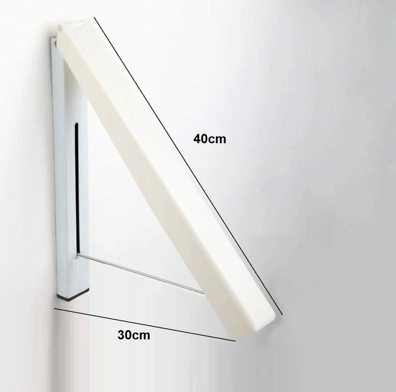 Zipron Wall Mountable Hidden Type Metal Space Savers Folding Clothes Rack HangerDrying Rack for Bedroom Bathroom Balcony White Color 1 Pieces - Image 5