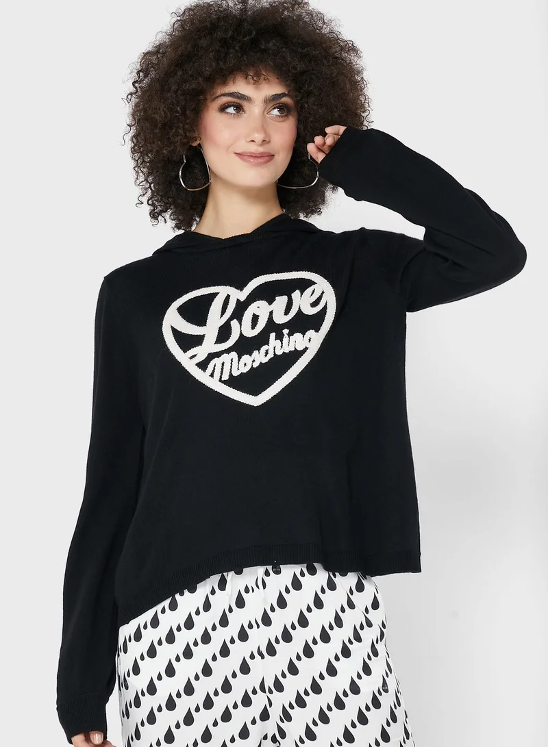 Love Moschino Graphic Hoodie