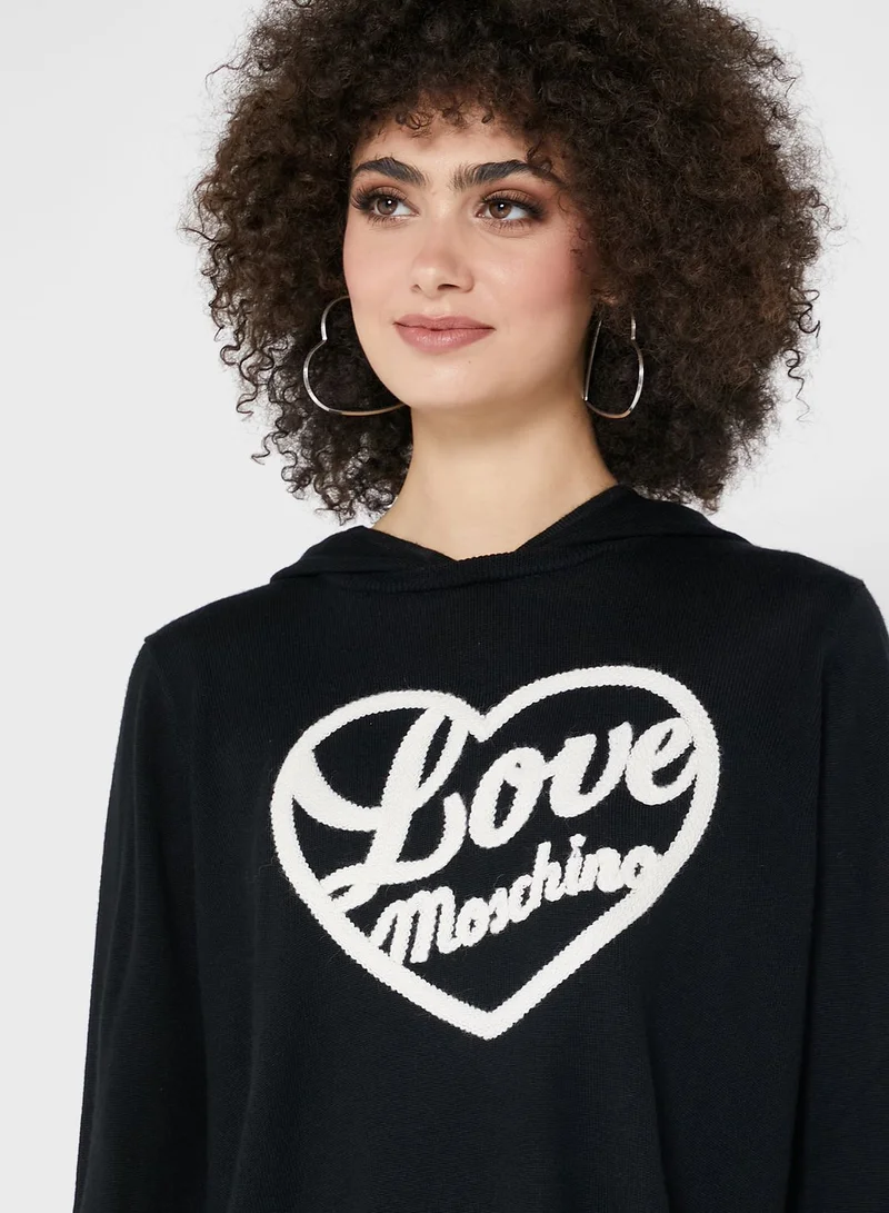 Love Moschino Graphic Hoodie
