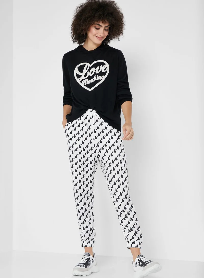 Love Moschino Graphic Hoodie