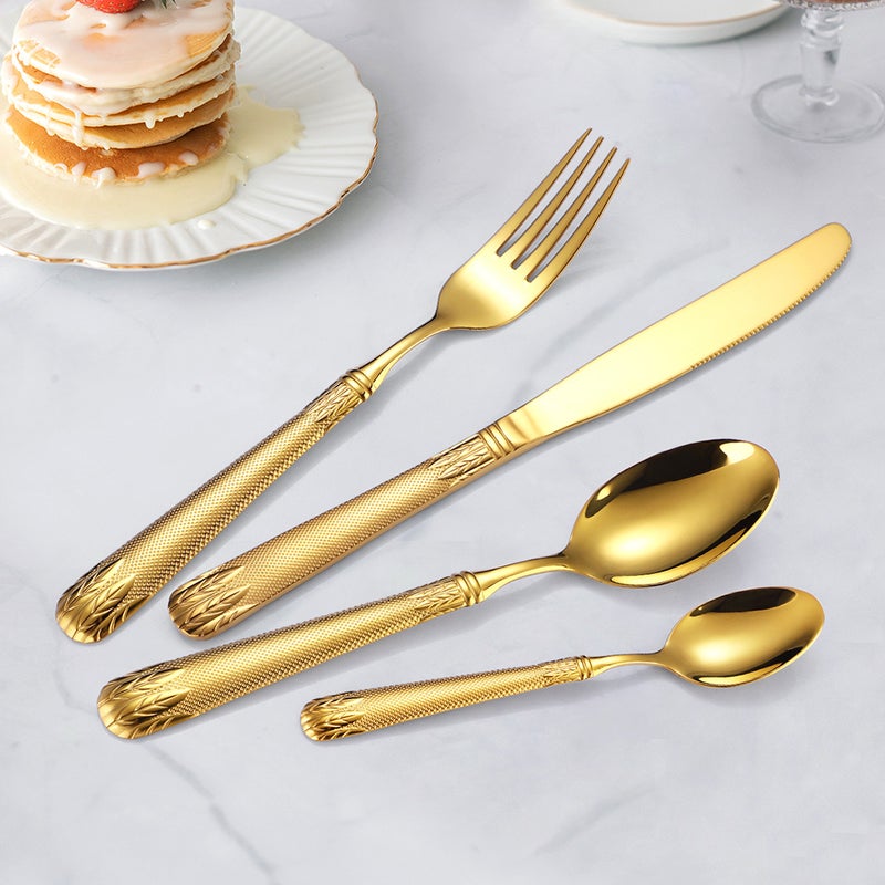 1 Set Stainless Steel Flatware Spoon Forks And Cutter Home Supplies - Image 3