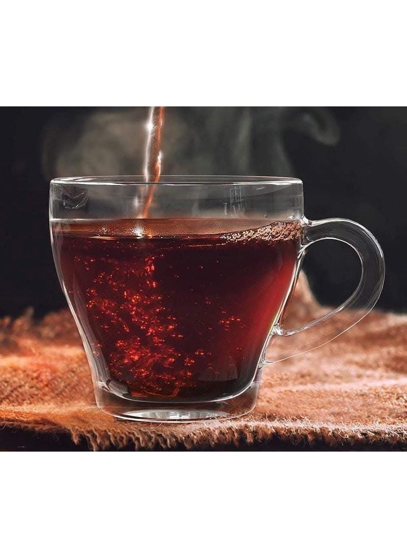 CITY GLASS - City Glass Morocco Mug Set – 3-Piece Glass Mug Collection, 230 ML Transparent Cups for Tea, Coffee, and Hot Drinks – Durable, Clear Glass Mugs for Everyday Use, Ideal for Home, Office, and Gifting - Image 1