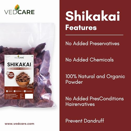 Vedcare Dried Shikakai/Acacia Concinna for Hair (Whole) | Natural (100 grams) - Image 2