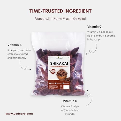 Vedcare Dried Shikakai/Acacia Concinna for Hair (Whole) | Natural (100 grams) - Image 3