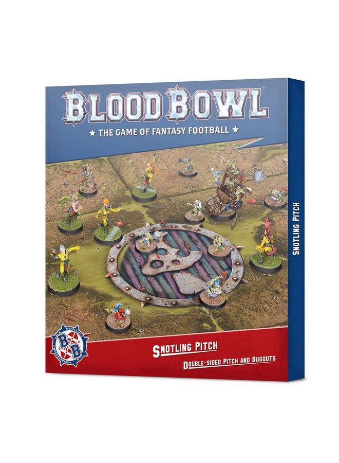 Games Workshop Blood Bowl: Snotling Pitch Double Sided Pitch And Dugouts Set - Image 2