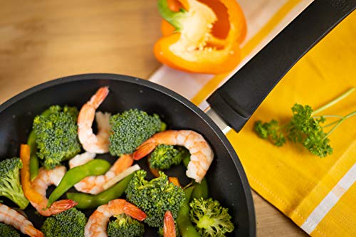 Kuhn Rikon Easy Induction Non Stick Aluminium Frying Pan with Bakelite Handle 24cm. Nonstick Frying Pan Induction Safe Pan. Oven Safe and Dishwasher Safe. Lifetime Kuhn Rikon Cookware Guarantee. Black - Image 5