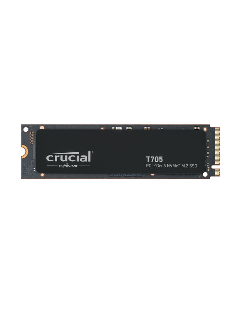 كروشيال T705 1TB PCIe Gen5 NVMe M.2 SSD - 13,600 ميجابايت/ثانية قراءة، 10,200 ميجابايت/ثانية كتابة، 600TB تحمل، 1,750K عمليات كتابة عشوائية، 1,400K عمليات قراءة عشوائية، شكل M.2 2280 | CT1000T705SSD3 - Image 1