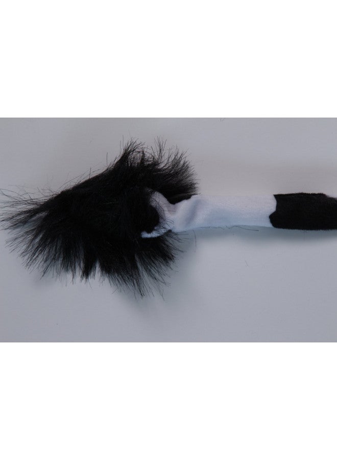 Making Believe Kids Plush Black & White Cow Headband Ears and Tail, Black, White, Size One Size - Image 4