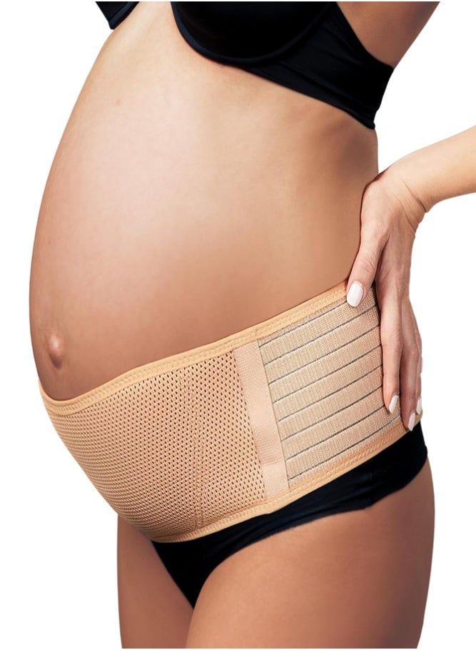 BELLSBERRY Adjustable Maternity Belly Band Pregnancy Support Belt with Soft and Breathable Compression for Back Pain Relief and Comfort