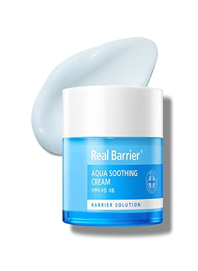 Real Barrier Aqua Soothing Gel Cream, Lightweight, Quickly Absorbed, Cooling CreamGel Formula Containing 5 Different Forms Of Hyaluronic Acids, 1.7 Fluid Ounce - Image 1