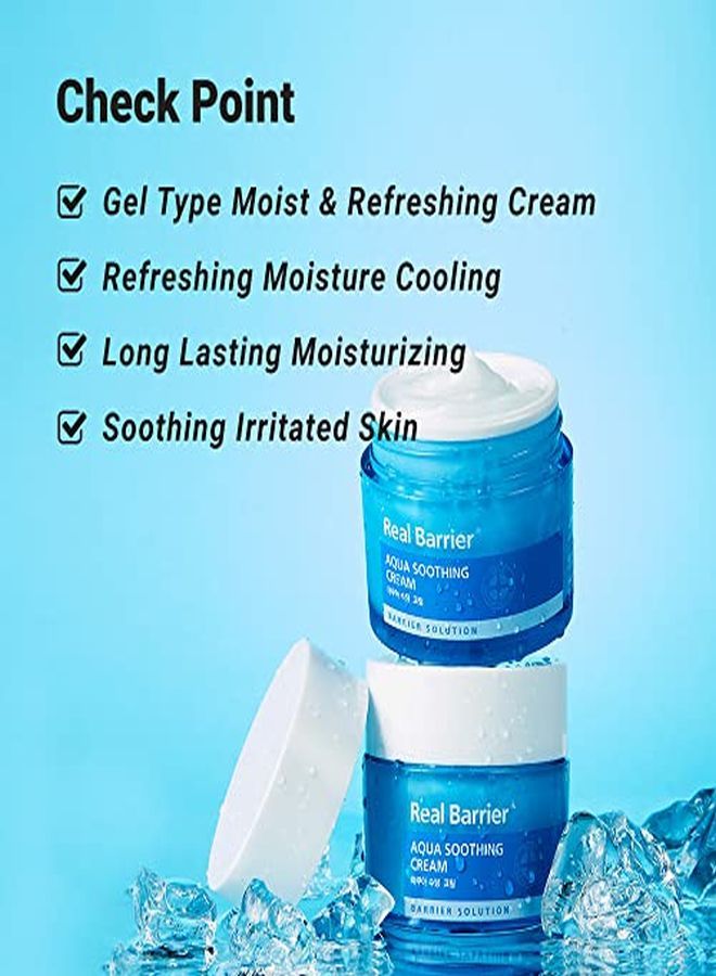 Real Barrier Aqua Soothing Gel Cream, Lightweight, Quickly Absorbed, Cooling CreamGel Formula Containing 5 Different Forms Of Hyaluronic Acids, 1.7 Fluid Ounce - Image 2