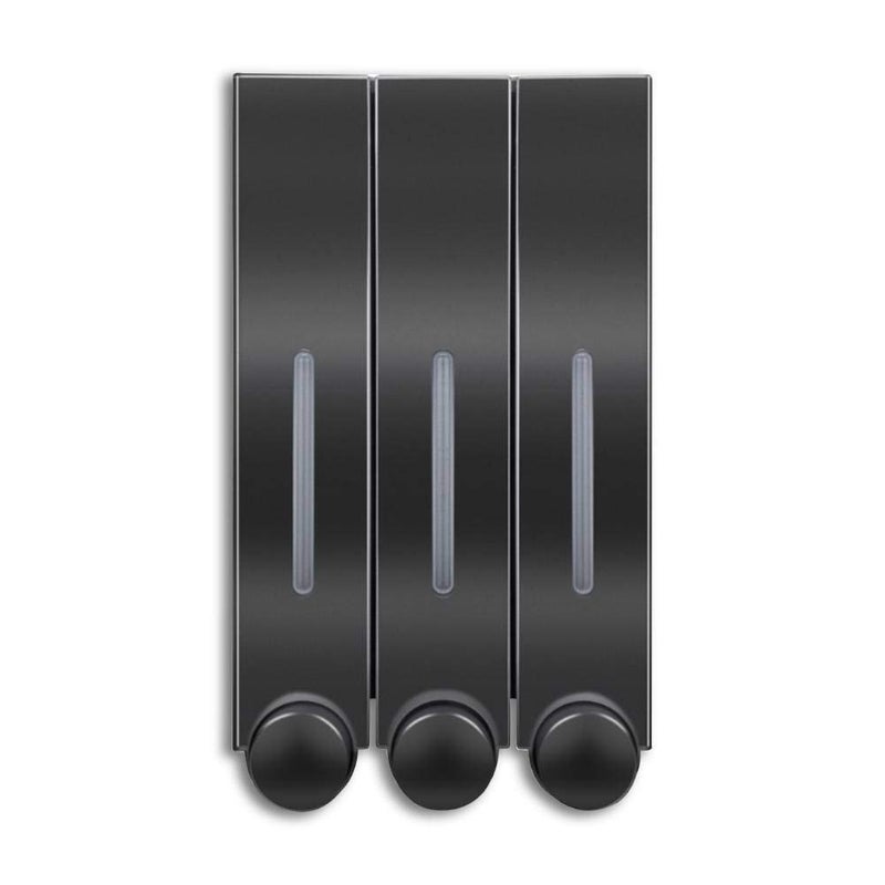 موزع حائط ثلاثي الغرف مضخة دش يدوية منظم زجاجة شامبو قابلة لإعادة التعبئة للحمام المنزلي والمطبخ والفنادق والمطاعم