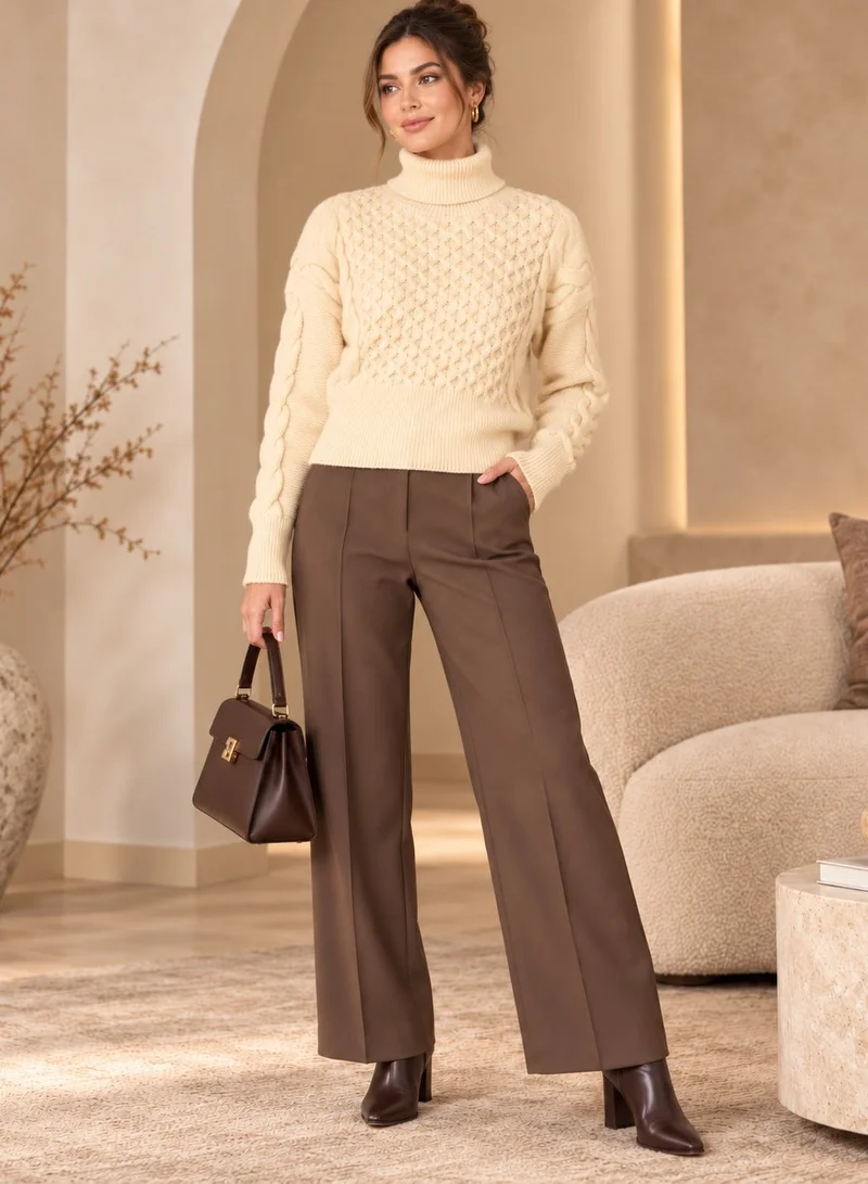 Ella Chunky Turtle Knit Jumper