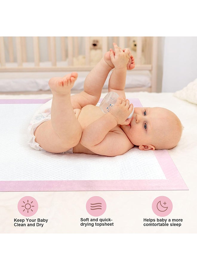 SKY-TOUCH Waterproof Highly Absorbent Leakproof Baby Disposable Changing Mats, 60 CM X 60 CM, 80 Pieces  - Image 5
