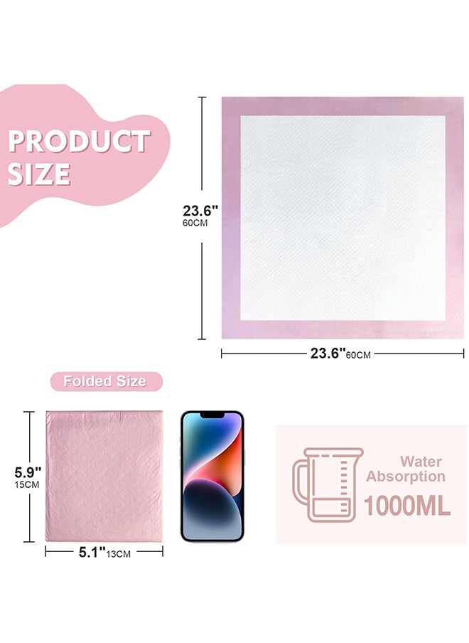 SKY-TOUCH Waterproof Highly Absorbent Leakproof Baby Disposable Changing Mats, 60 CM X 60 CM, 80 Pieces  - Image 4