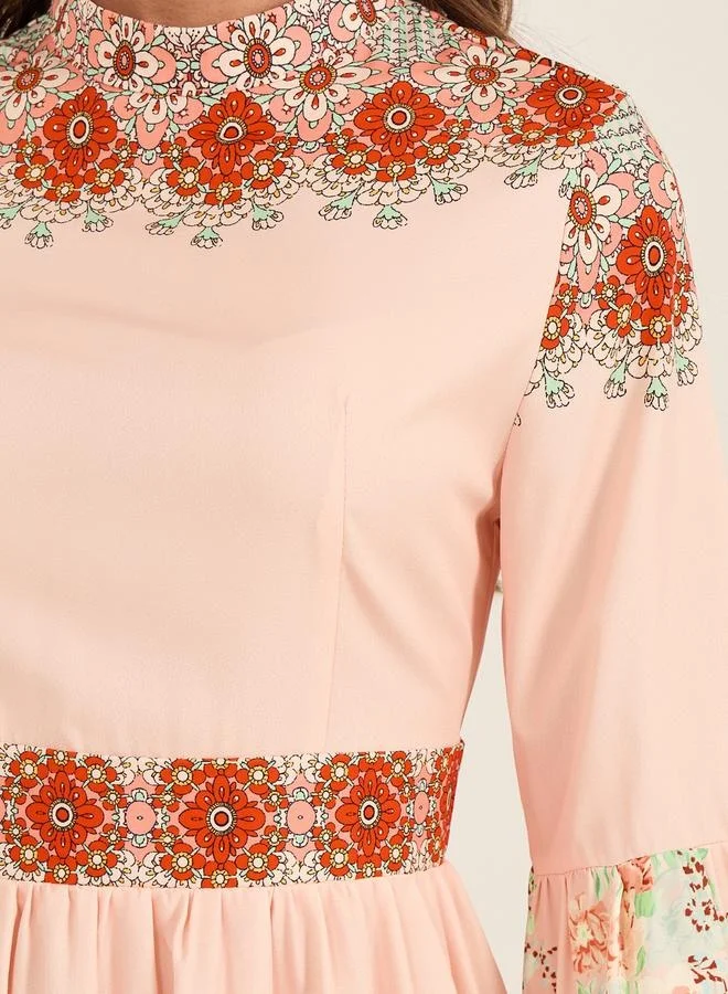 Take Two Floral Print Dress