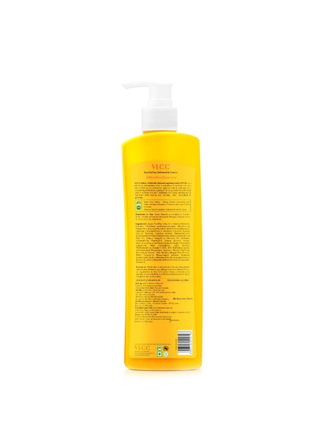 VLCC Bright Glow Sunscreen Body Lotion SPF 30 PA+++ | Brightens and Moisturises Skin. With Cocoa & Shea Butter, Aloe vera & Almond Oil. - Image 2