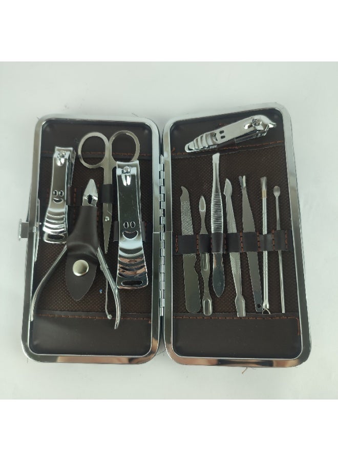 Professional Manicure and Pedicure Set Nail Care Kit with Clippers File and Grooming Tools for Home and Travel - Image 1