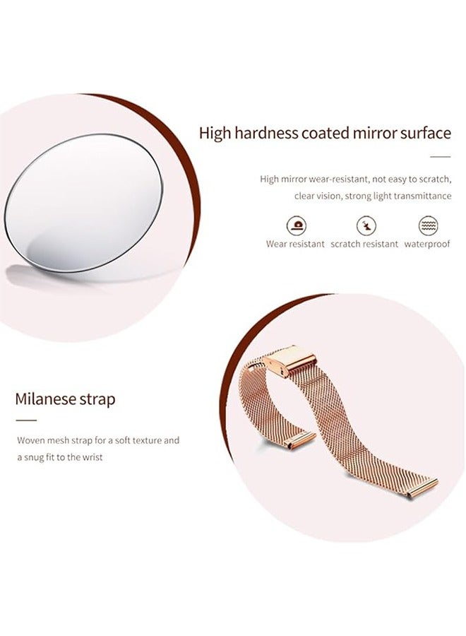 أوليفز السيدات ووتش OLEVS وارتفع الذهب الياباني كوارتز السيدات ووتش الفولاذ المقاوم للصدأ للماء - Image 5